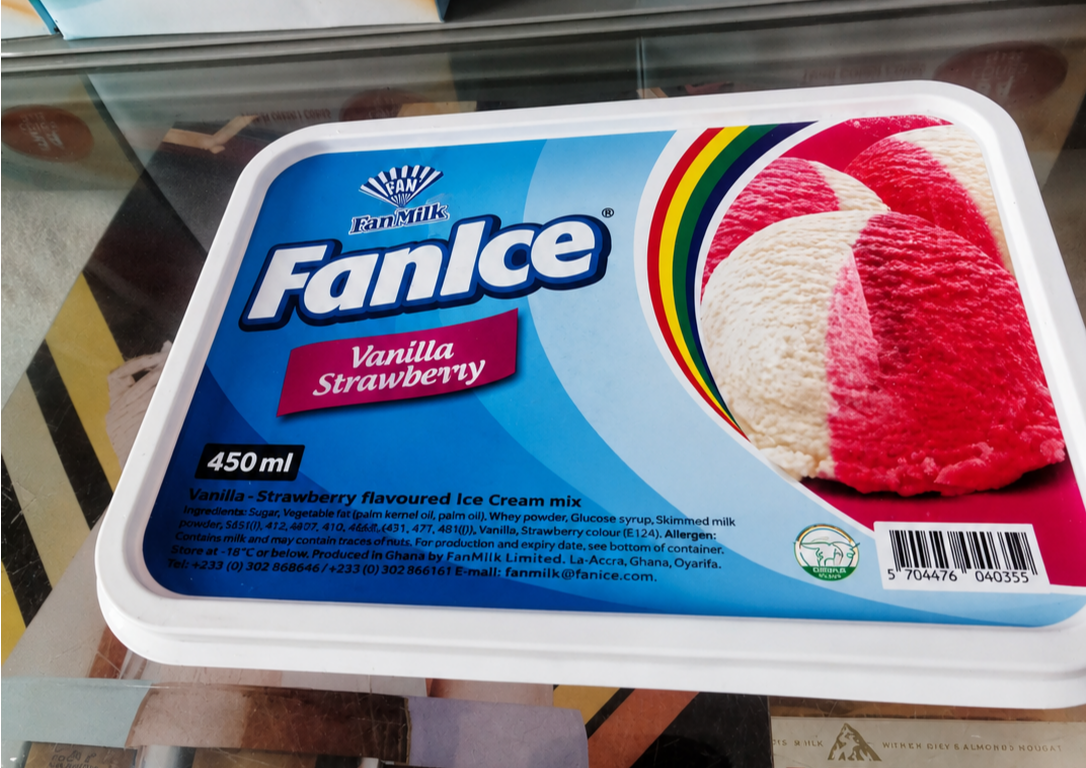 Fanice ice vanilla strawberry 450ml