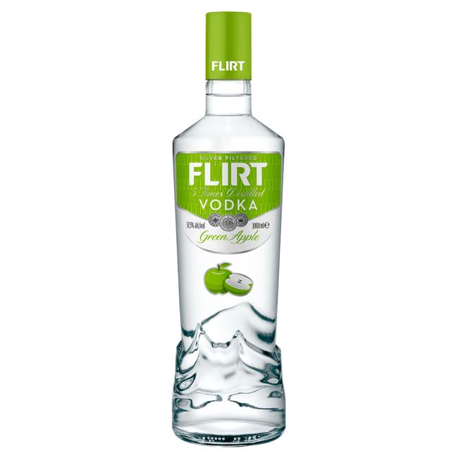 Flirt vodka green apple 