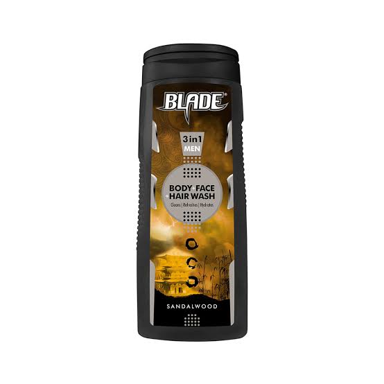 Blade 3 in 1 body wash sandalwood 400ml
