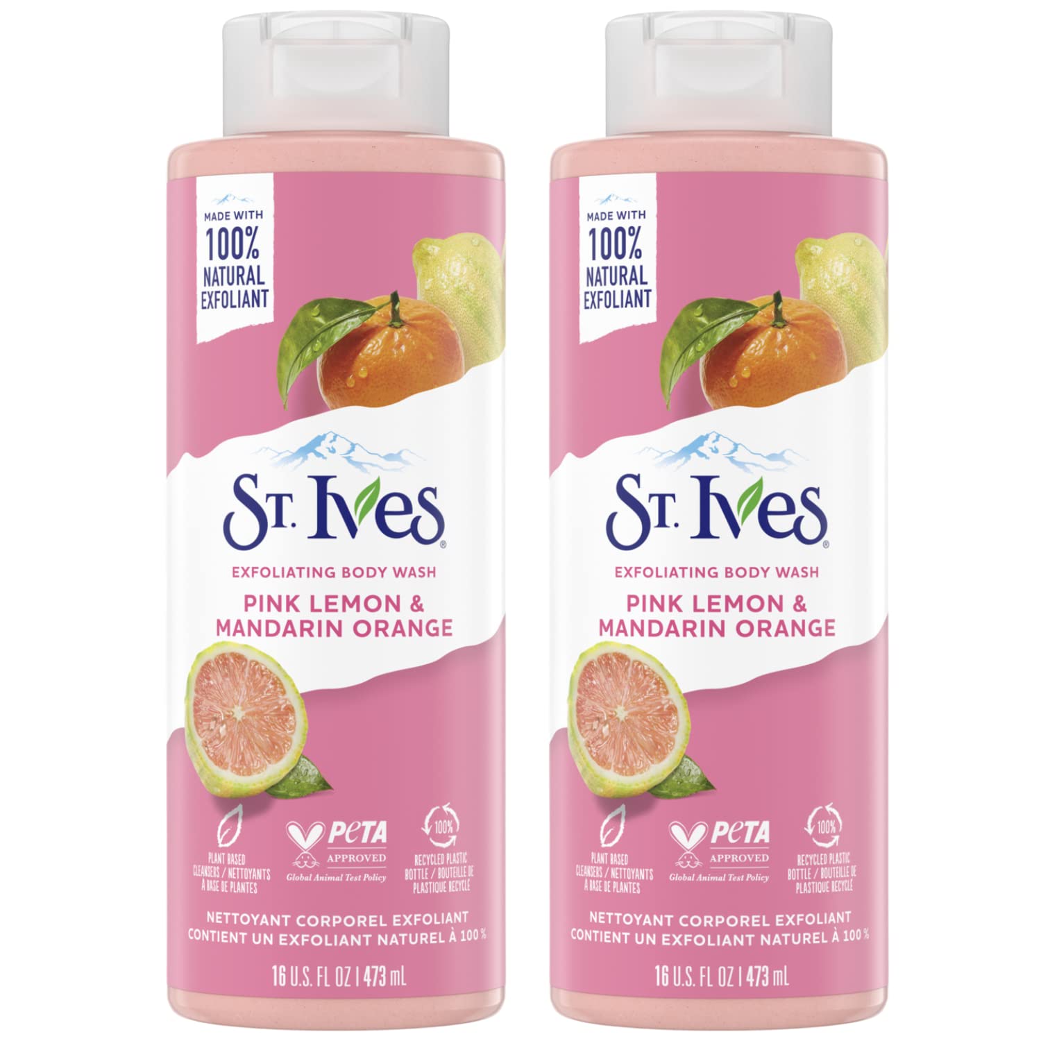 St Ives pink lemon and mandarin orange 473ml