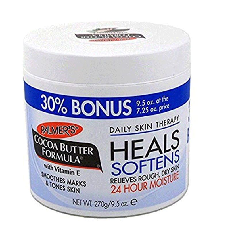 Palmers coco butter heals and softens with vitamin E