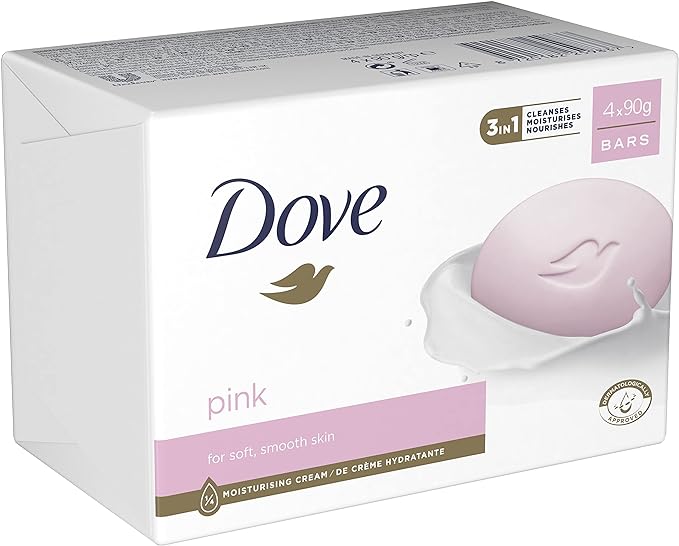 Dove pink for soft and smooth skin  4×90g