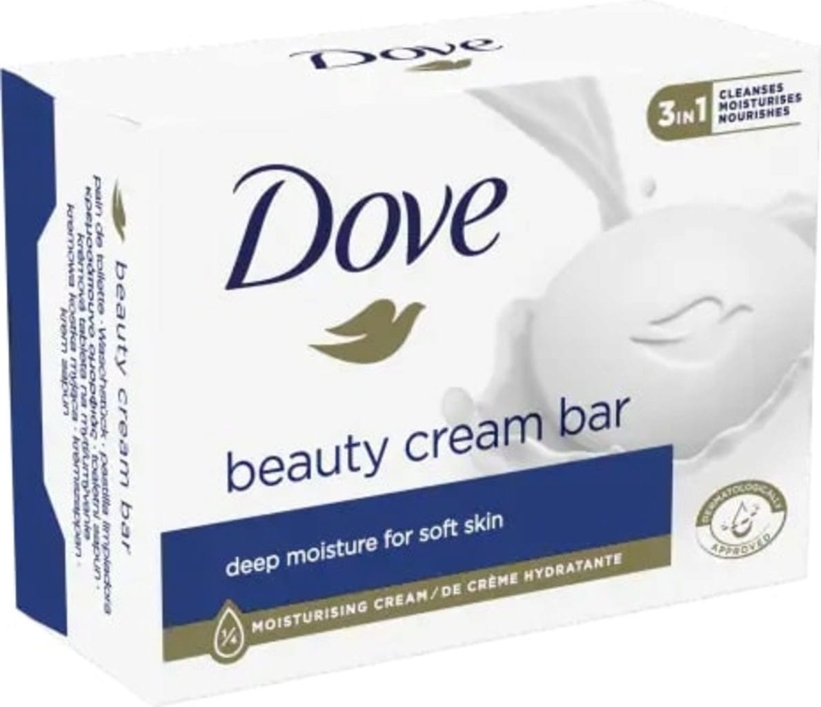 Dove beauty cream bar deep moisture for skin 4*90g
