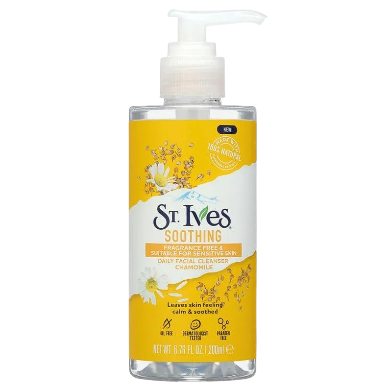 St soothing daily facial cleanser with chamomile 