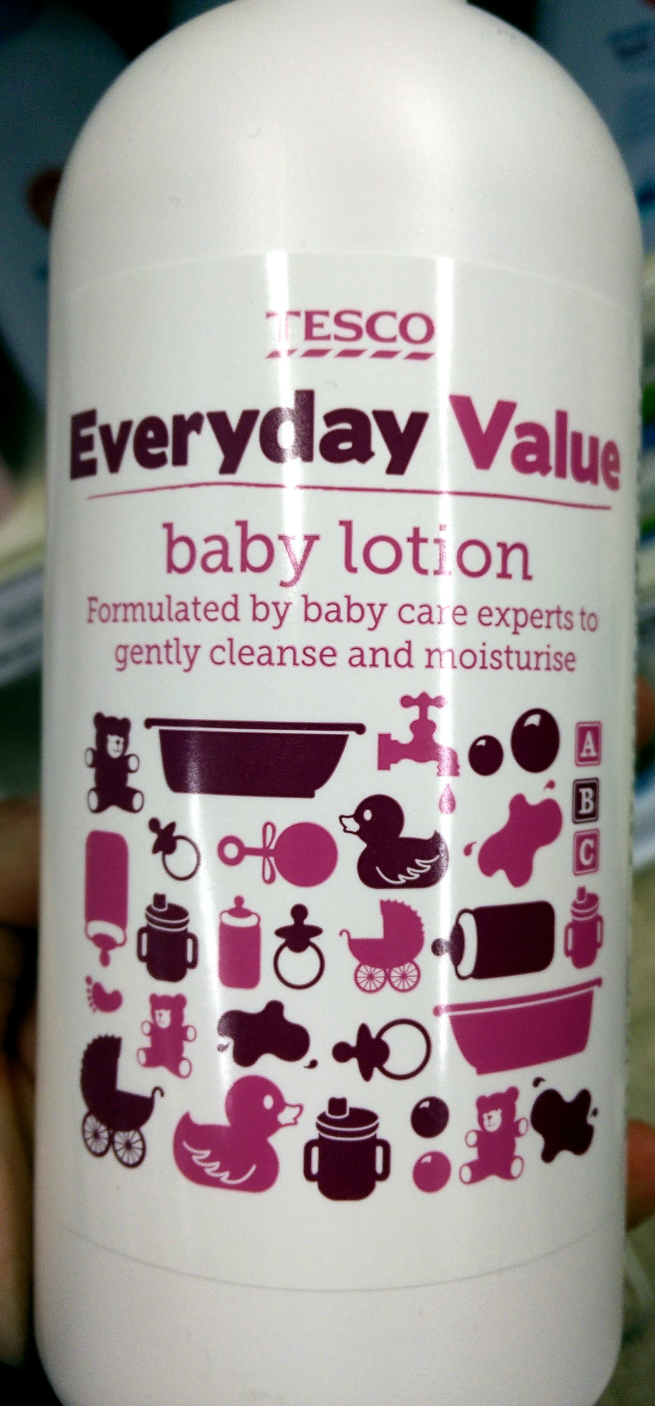 Tesco everyday value baby lotion 