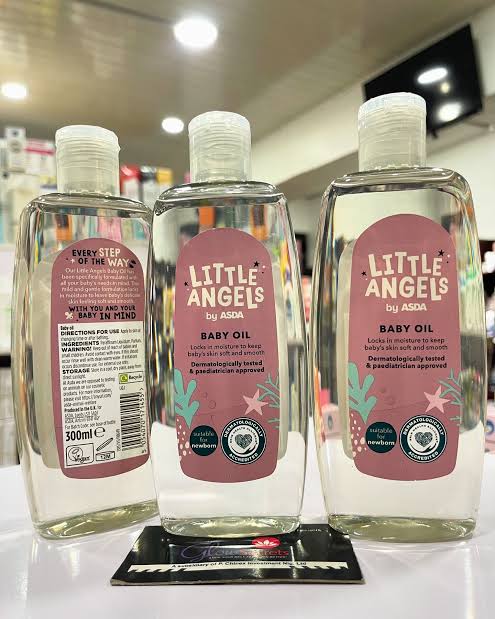Little angels by asda baby oil 300ml