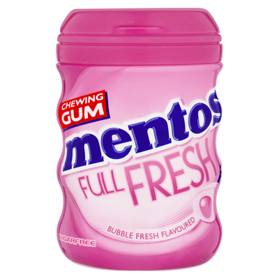Mentos chewing gum bubbles fresh flavored 