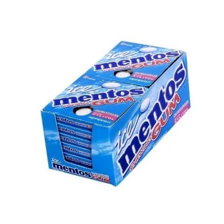 Ice mentos chewing gum sugar free xylitol 