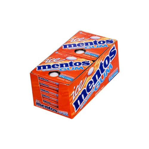 Ice mentos chewing gum sugar free xylitol orange 