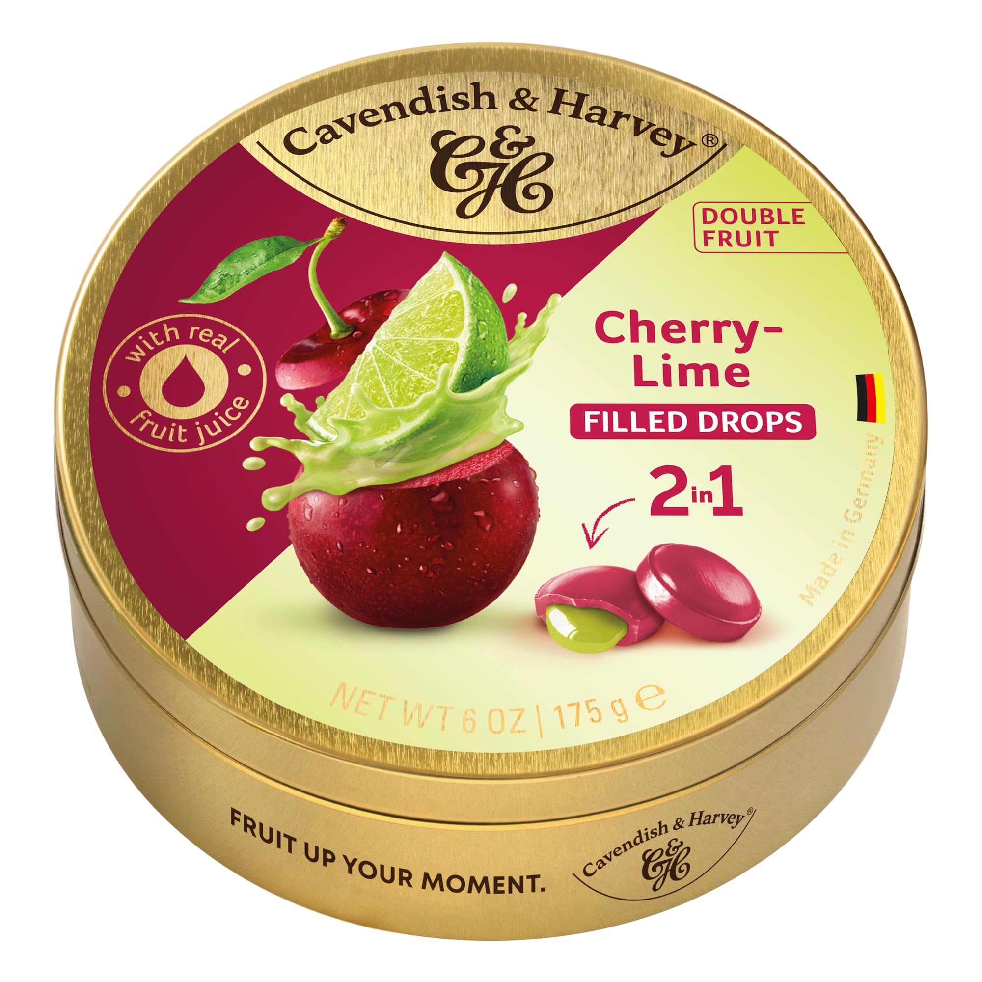 Cavendish and Harvey cherry lime filled drops 