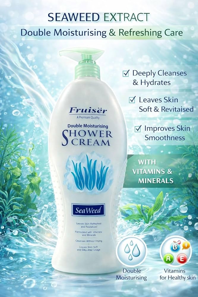 Fruiser double moisturizing shower cream 1000ml