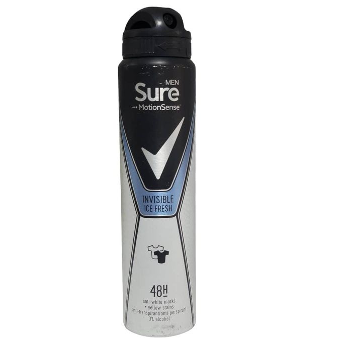 Sure Invisible Ice Fresh Antiperspirant Deodorant Spray for Men