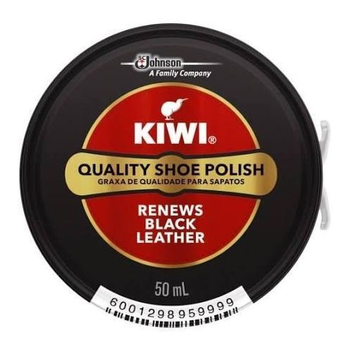 Kiwi Quality Shoe Polish Renews Black Leather 50ml