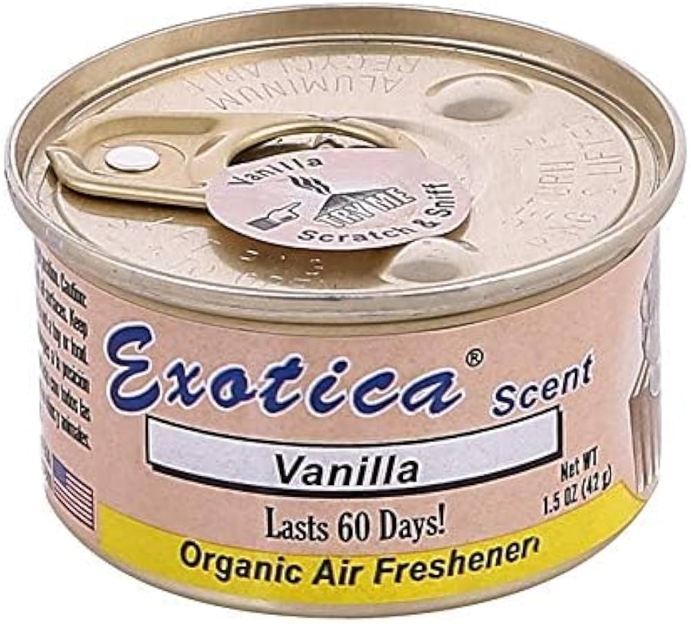 Exotica Orangic Air Freshener Vanilla Scent 