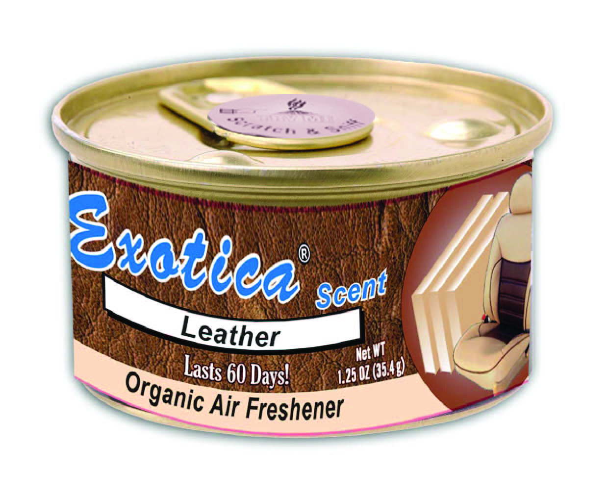Exotica Orangic Air Freshener Leather Scent 