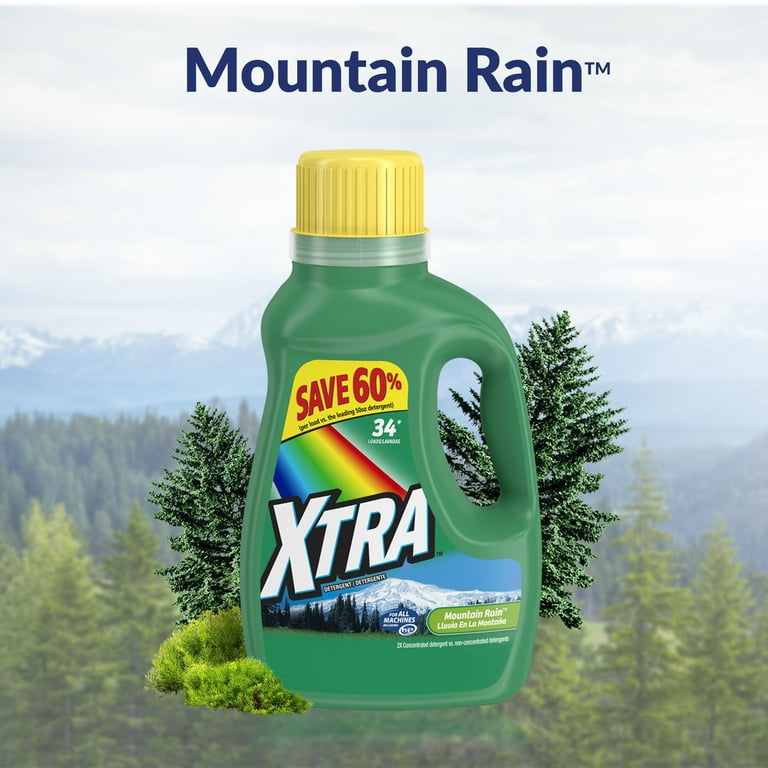 Xtra liquid Laundry detergent Mountain Rain 34load