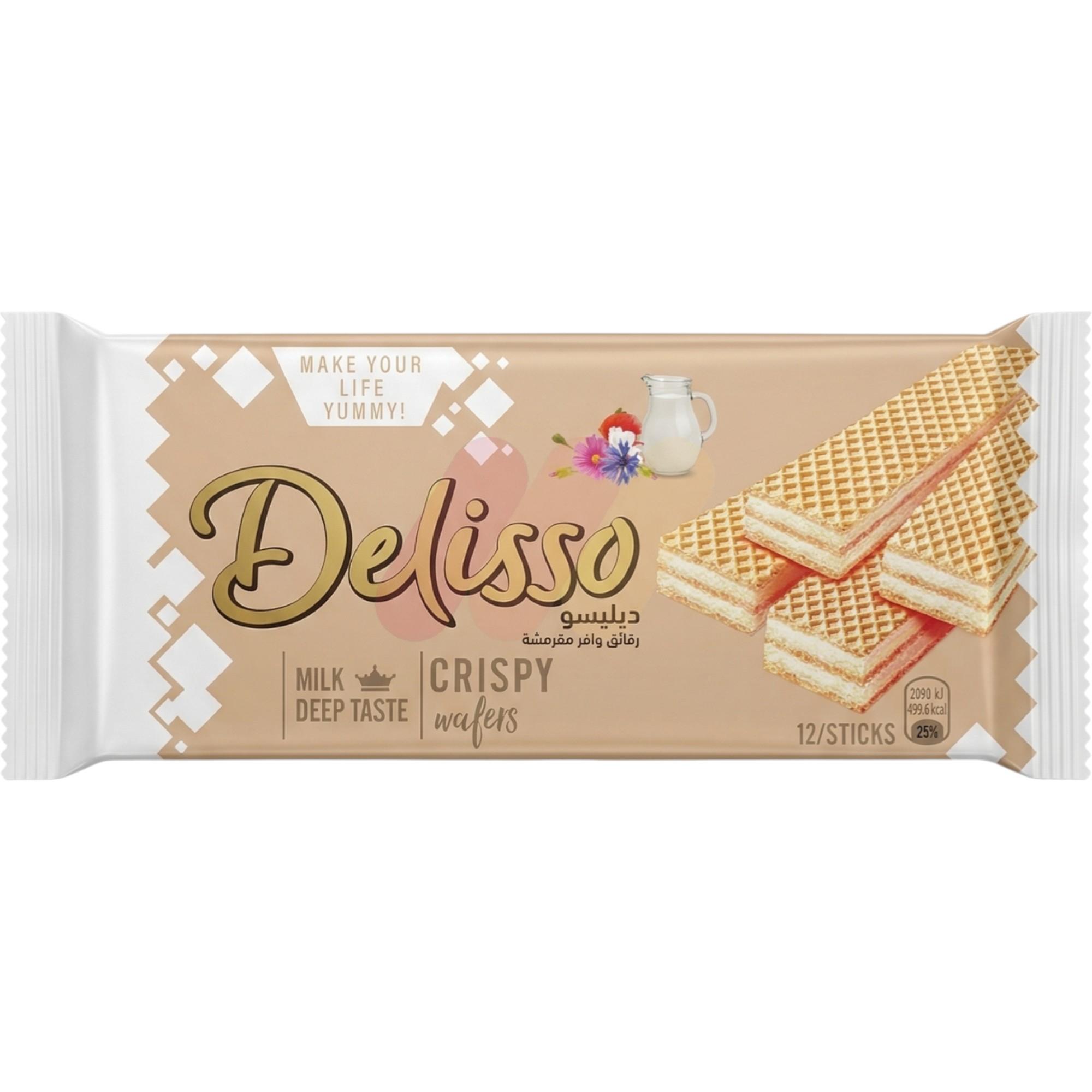 Delisso milk Cream Flavoured Crispy wafers 