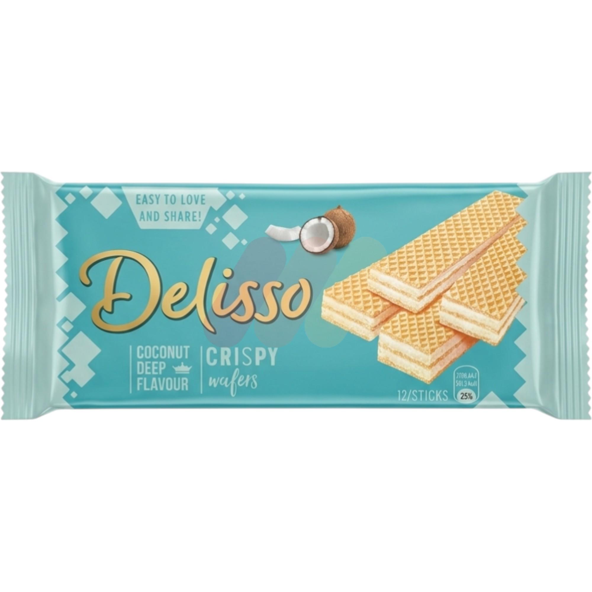 Delisso Coconut Cream Flavoured Crispy wafers 