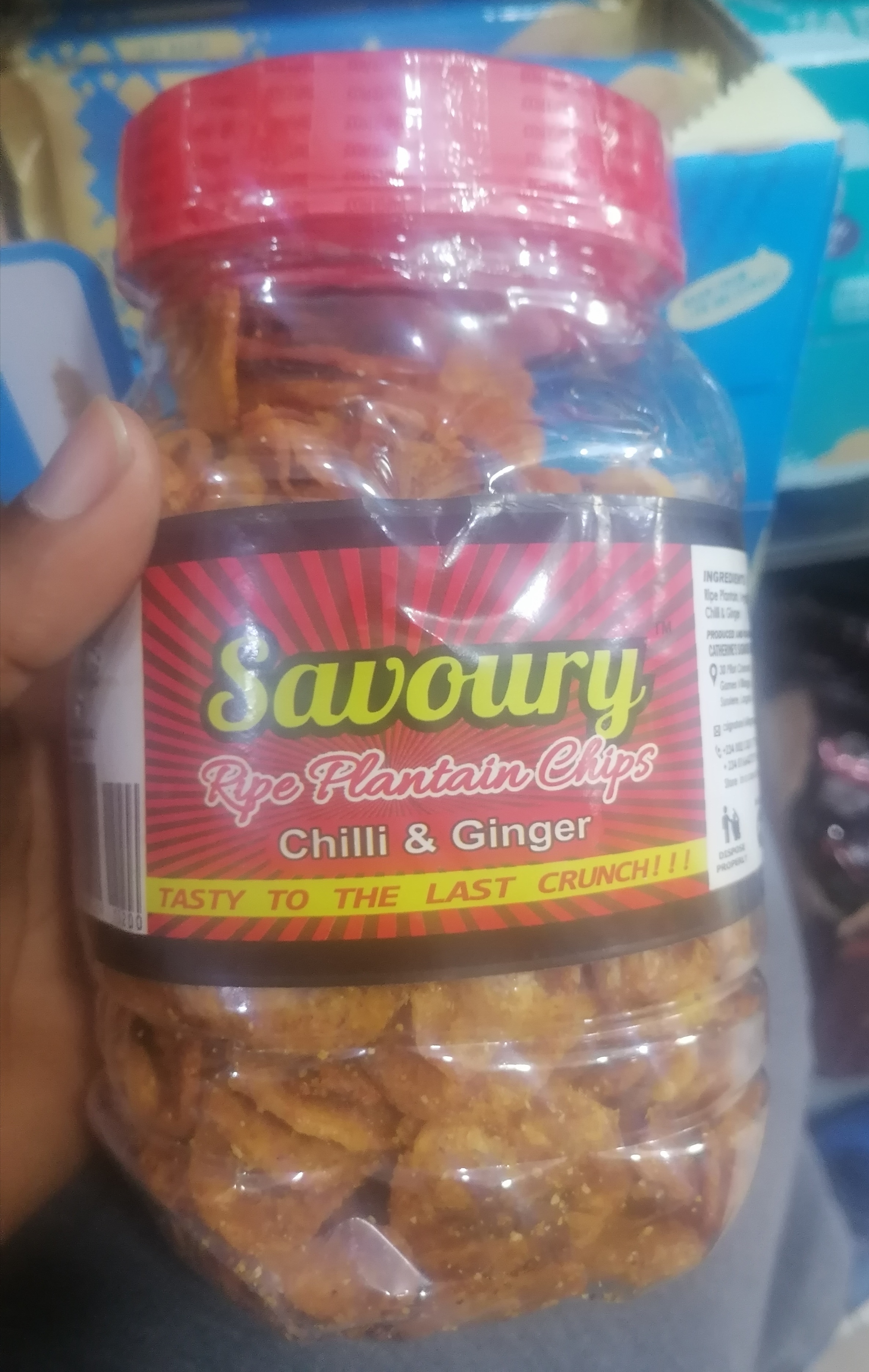 Savoury Ripe Plantain Chips Chill and Ginger 