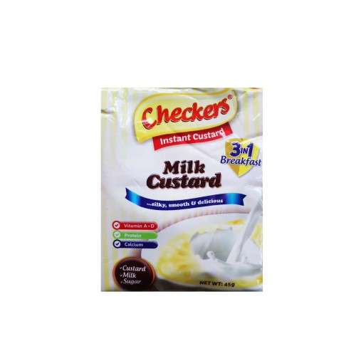 Checkers 3 in 1 Breakfast Milk Custard Sachet 45g