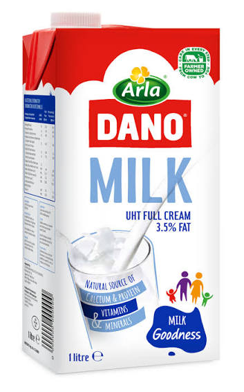 Arla Dano UHT Full Cream Milk 1Ltr 