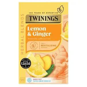 Twining Lemons and Ginger Tea Bag