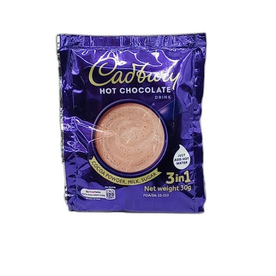 Cadbury Hot Chocolate Drink 3 in 1 30g