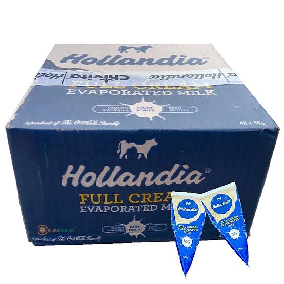 Hollandia Full Cream Evaporated Milk 48x50ml