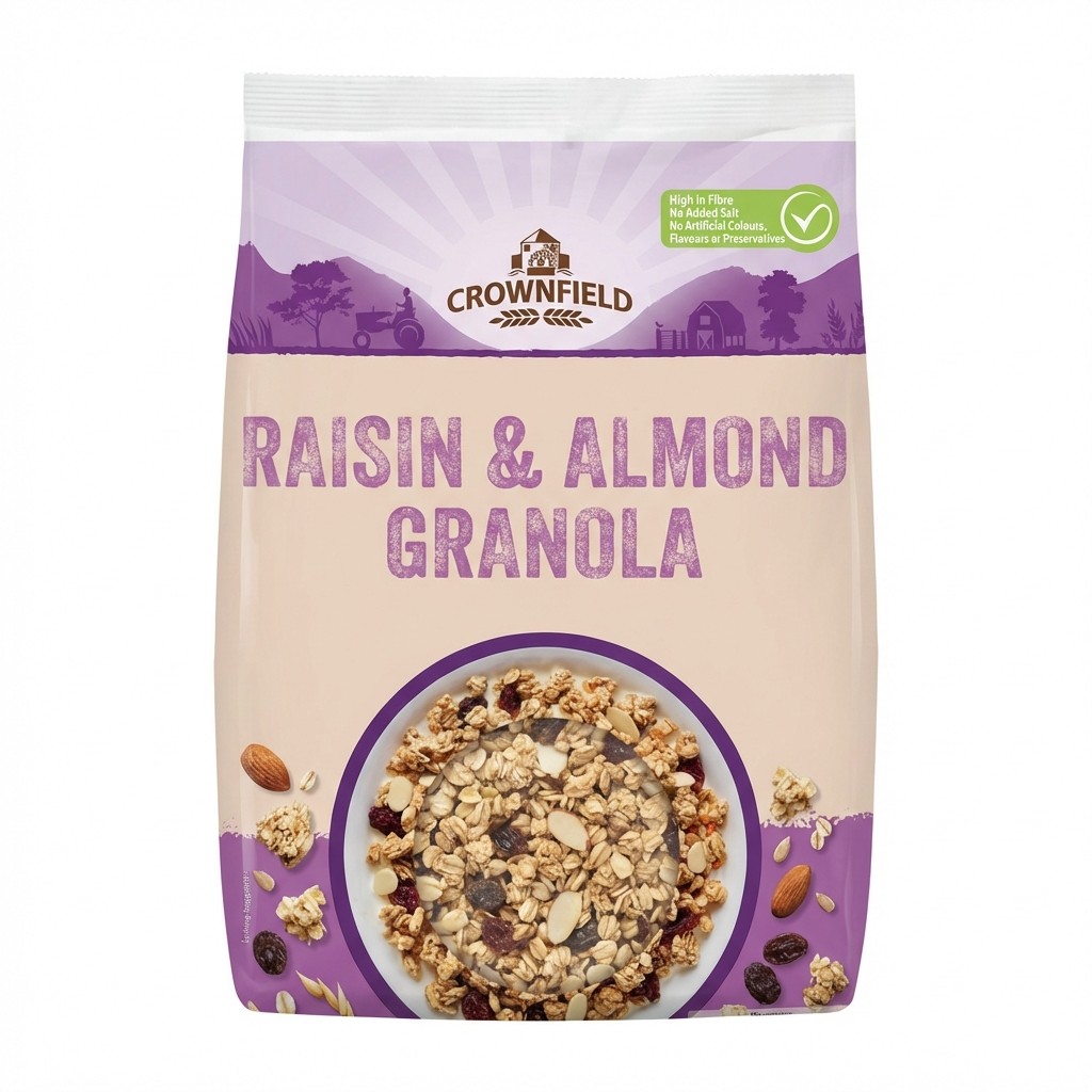 Crownfield Raisin and Almond Granola 1kg