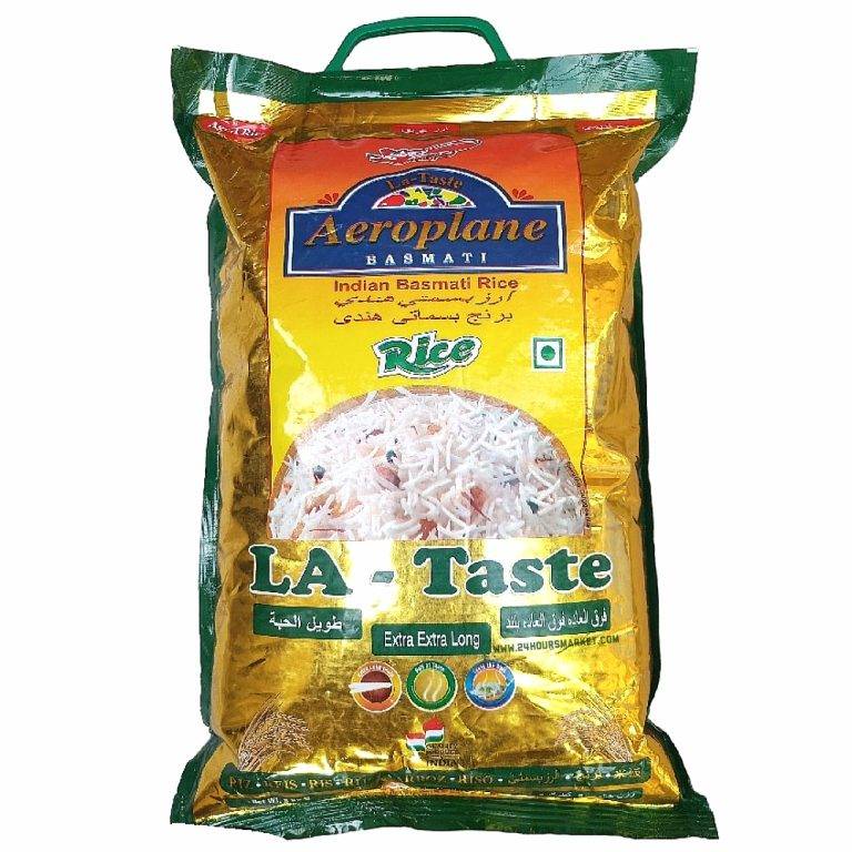 LA-Taste Aeroplane basmati Indian Rice 5kg
