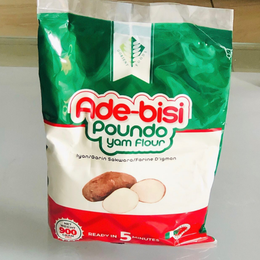 Ade bisi Authentic Poundo Yam Iyan Flour 900g