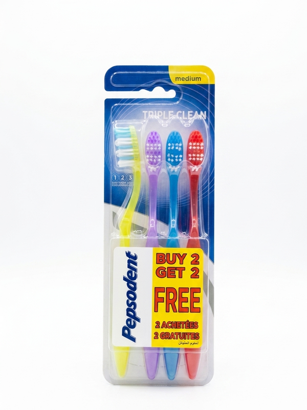 Pepsodent Triple Clean Medium Toothbrush