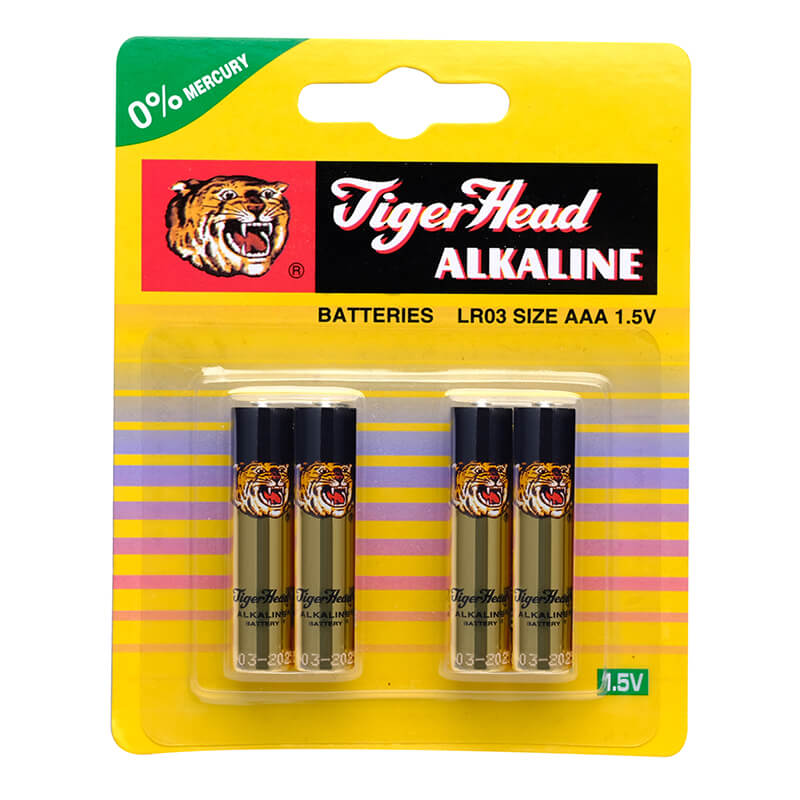 Tiger Head Alkaline battery Lr03 Size AAA